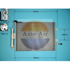 16-1094A AUTO AIR GLOUCESTER Конденсатор, кондиционер