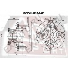 SZWH-001A42 ASVA Ступица колеса