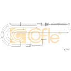 10.6692 COFLE Трос, стояночная тормозная система