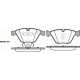 0857.10 REMSA Комплект тормозных колодок, дисковый тормоз