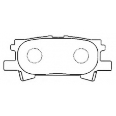 AKDC-1498 ASVA Комплект тормозных колодок, дисковый тормоз