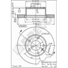 BS 7846 BRECO Тормозной диск