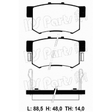 IBR-1405 IPS Parts Комплект тормозных колодок, дисковый тормоз