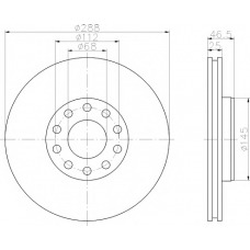 8DD 355 109-622 HELLA PAGID Тормозной диск