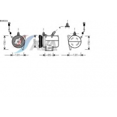 BWK016 AVA Компрессор, кондиционер