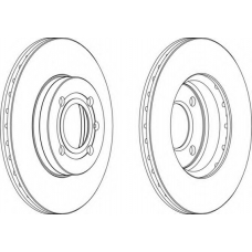 DDF207C-1 FERODO Тормозной диск