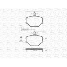 363702160184 MAGNETI MARELLI Комплект тормозных колодок, дисковый тормоз