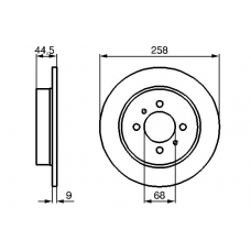 0 986 478 836 BOSCH Тормозной диск