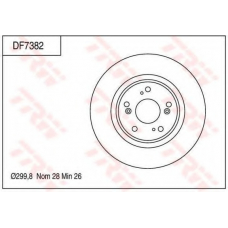 DF7382 TRW Тормозной диск