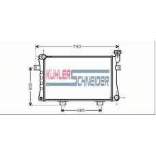 4800111 KUHLER SCHNEIDER Радиатор, охлаждение двигател