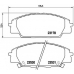 P 28 032 BREMBO Комплект тормозных колодок, дисковый тормоз