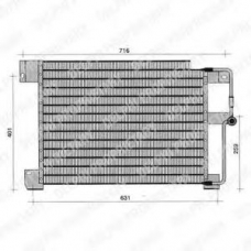 TSP0225243 DELPHI Конденсатор, кондиционер