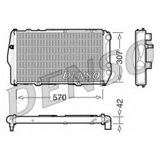 DRM02001 DENSO Радиатор, охлаждение двигателя