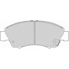 FD6537A NECTO Комплект тормозных колодок, дисковый тормоз