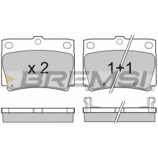 BP3057 BREMSI Комплект тормозных колодок, дисковый тормоз