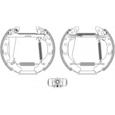 8DB 355 004-051 HELLA Комплект тормозных колодок