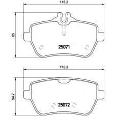 8DB 355 020-471 HELLA Комплект тормозных колодок, дисковый тормоз