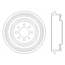 MBD043 MINTEX Тормозной барабан