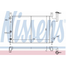 62947 NISSENS Радиатор, охлаждение двигателя