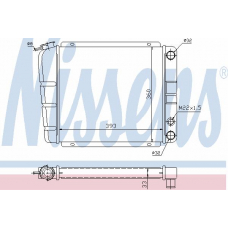 63500 NISSENS Радиатор, охлаждение двигателя