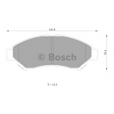 0 986 AB1 088 BOSCH Комплект тормозных колодок, дисковый тормоз