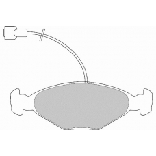 FD6419A NECTO Комплект тормозных колодок, дисковый тормоз