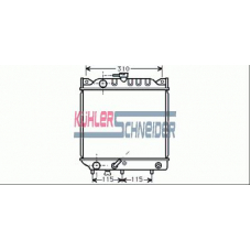 2201901 KUHLER SCHNEIDER Радиатор, охлаждение двигател