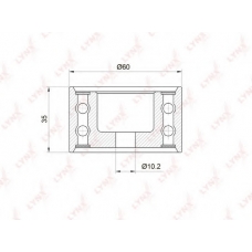 PB-3033 LYNX Ролик ремня грм subaru foreste
