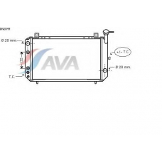 DN2049 AVA Радиатор, охлаждение двигателя