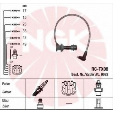 9692 NGK Комплект проводов зажигания