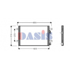 042080N AKS DASIS Конденсатор, кондиционер