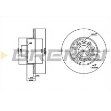 DBB276S BREMSI Тормозной диск