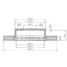 BDC3716 QUINTON HAZELL Тормозной диск