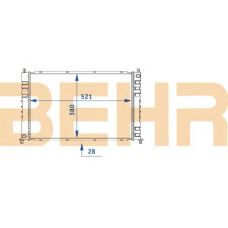 2110397 BEHR Radiator