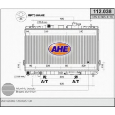 112.038 AHE Радиатор, охлаждение двигателя