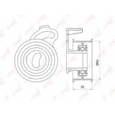 PB-1063 LYNX Ролик ремня грм toyota avensis