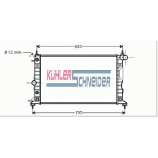 0600221 KUHLER SCHNEIDER Радиатор, охлаждение двигател