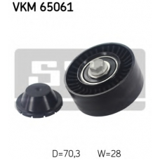 VKM 65061 SKF Паразитный / ведущий ролик, поликлиновой ремень