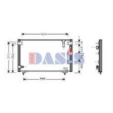 212008N AKS DASIS Конденсатор, кондиционер