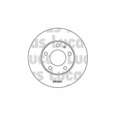 DF2551 TRW Тормозной диск
