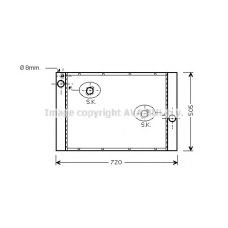 BW2283 AVA Радиатор, охлаждение двигателя