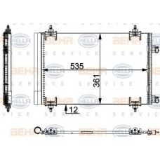 8FC 351 317-574 HELLA Конденсатор, кондиционер