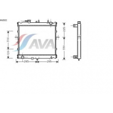 KA2022 AVA Радиатор, охлаждение двигателя