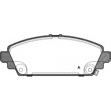 BPA0700.02 OPEN PARTS Комплект тормозных колодок, дисковый тормоз