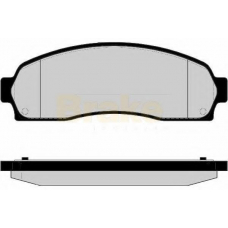 PA1682 BRAKE ENGINEERING Комплект тормозных колодок, дисковый тормоз