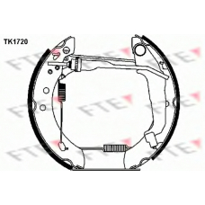 TK1720 FTE Комплект тормозных колодок