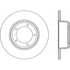 BDA1057.10 OPEN PARTS Тормозной диск