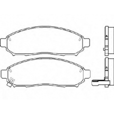 T1522 PAGID Комплект тормозных колодок, дисковый тормоз