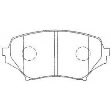 E1N054 AISIN Комплект тормозных колодок, дисковый тормоз