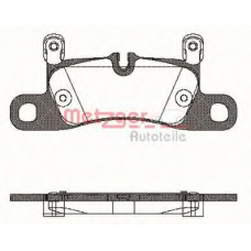 1379.20 METZGER Комплект тормозных колодок, дисковый тормоз